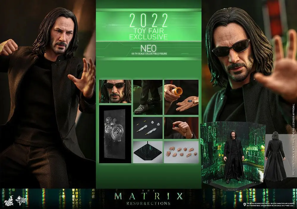 The Matrix Resurrections 1/6 Neo Toy Fair Exkluzív akciófigura 32 cm termékfotó