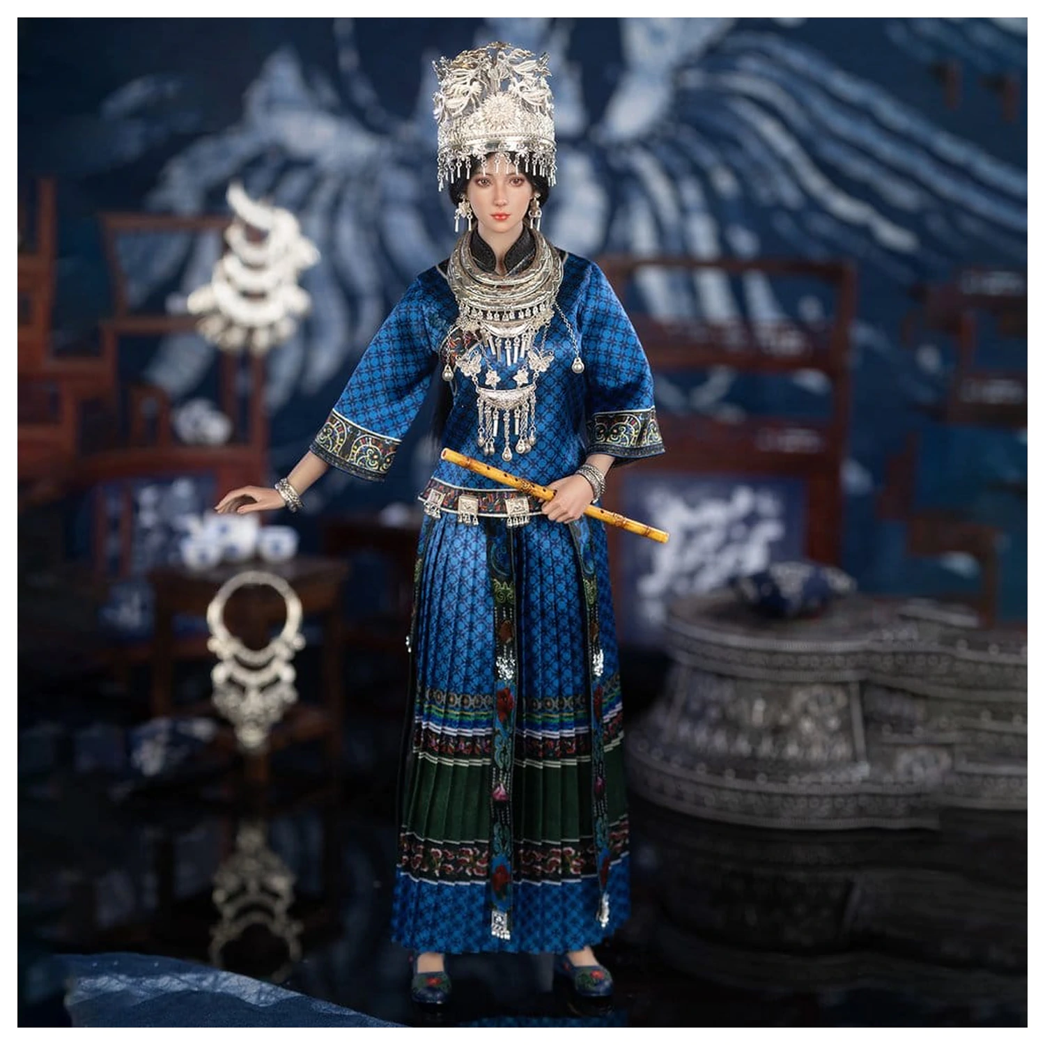 The Miao of China's 56 Ethnic Groups figura 1/6 Blue 30 cm termékfotó