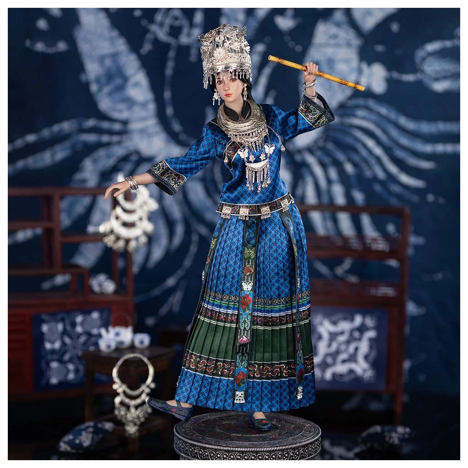 The Miao of China's 56 Ethnic Groups figura 1/6 Blue 30 cm termékfotó