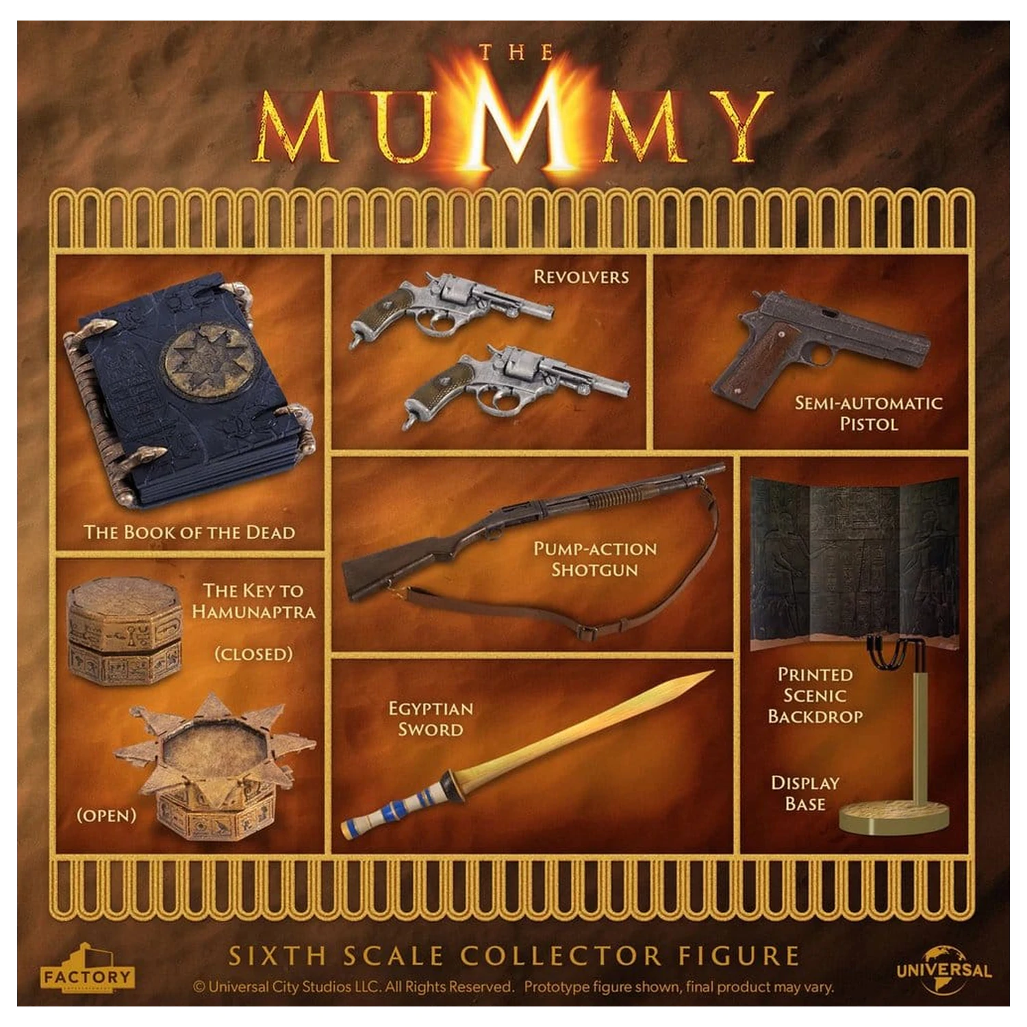 The Mummy 1/6 Rick O’Connell akciófigura 30 cm termékfotó