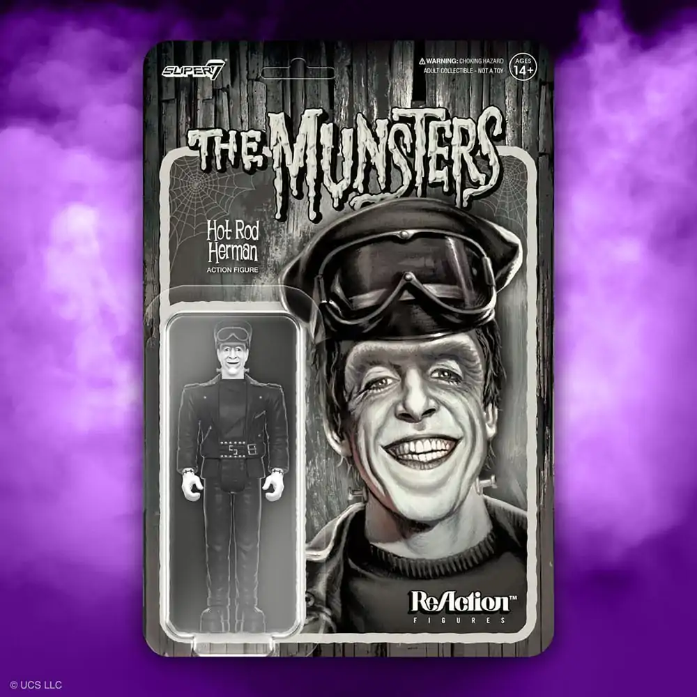 The Munsters ReAction Biker Herman akciófigura 10 cm termékfotó