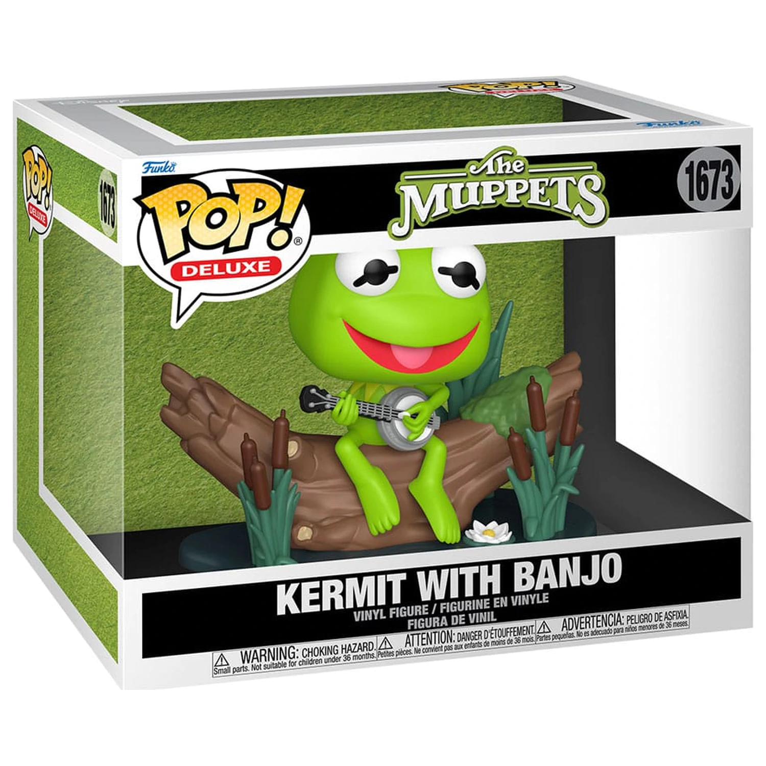The Muppets Funko POP! Deluxe Vinyl figura Kermit with Banjo 9 cm termékfotó