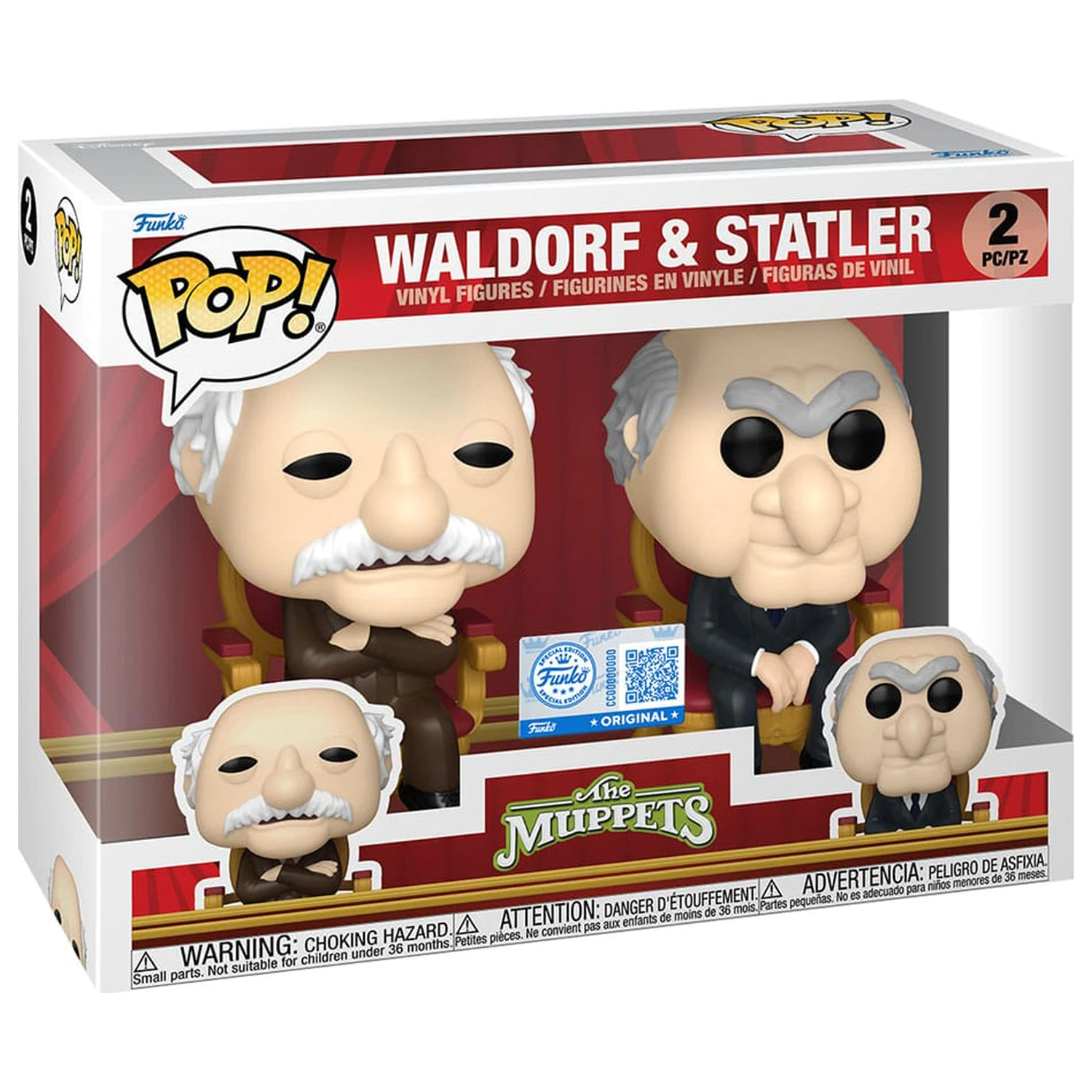 The Muppets Funko POP! Television Vinyl 2 db-os figura csomag Waldorf & Statler 9 cm termékfotó