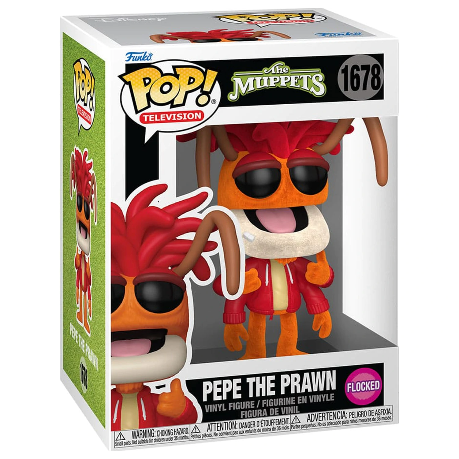 The Muppets Funko POP! Vinyl figura Pepe the Prawn (Flocked) 9 cm termékfotó
