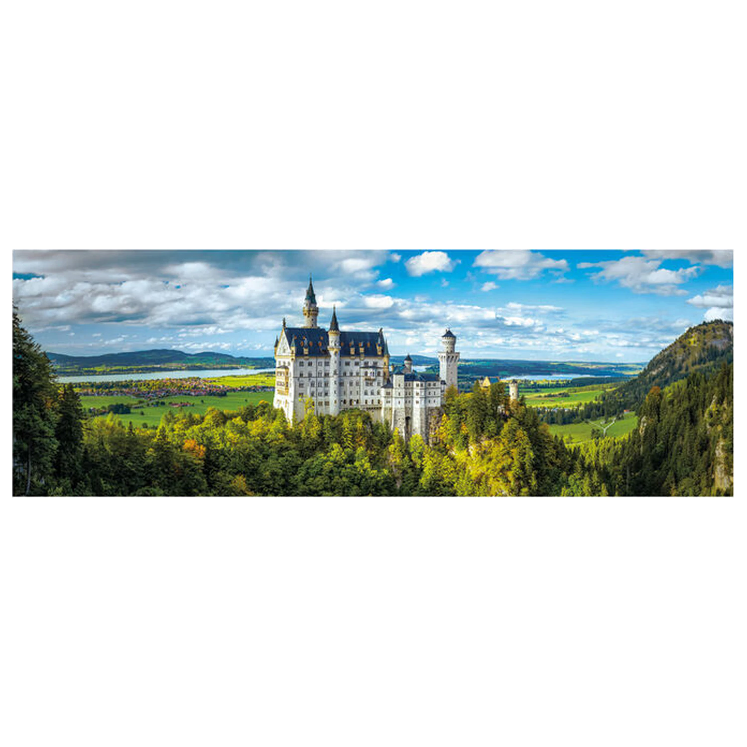 The Neuschwanstein Castle Panorama puzzle 1000db-os termékfotó