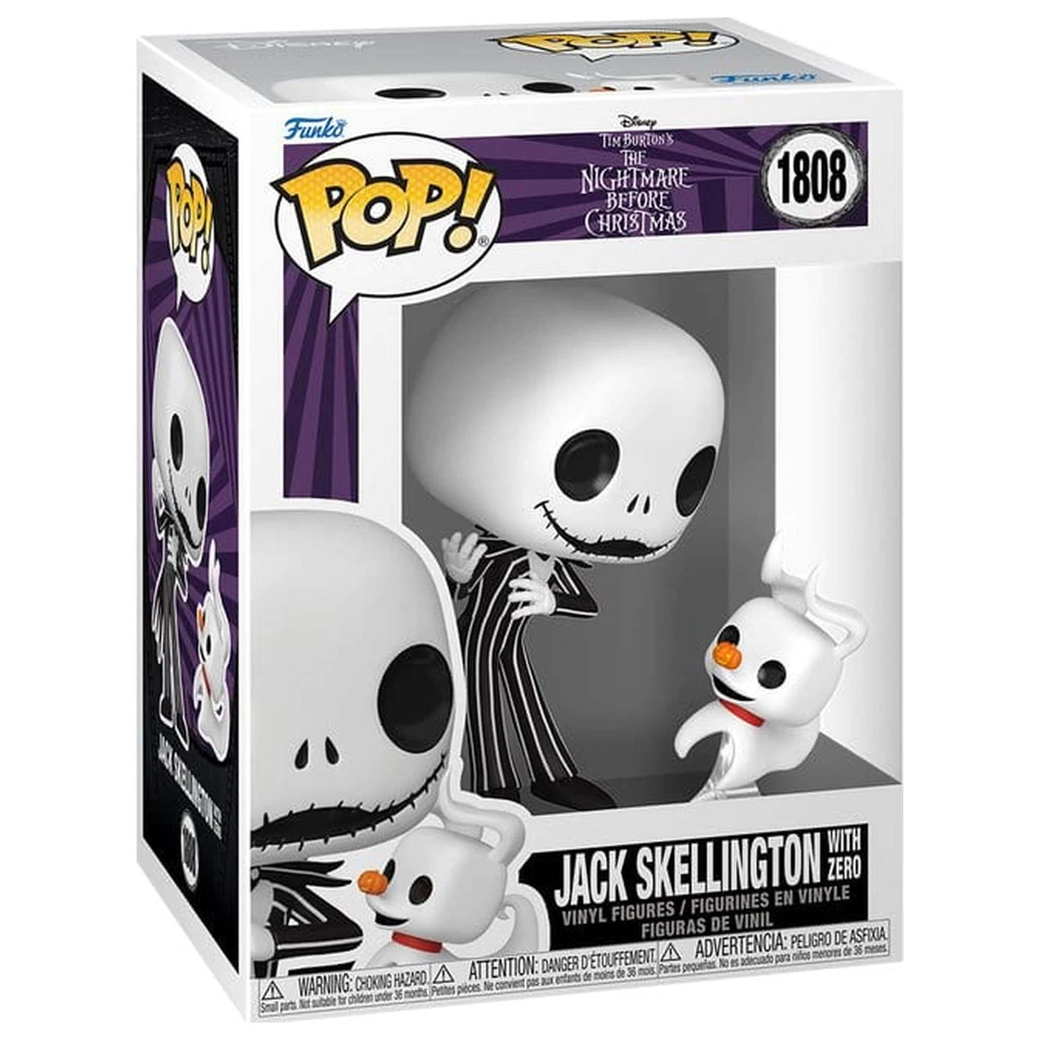 The Nightmare Before Christmas Funko POP! & Buddy Vinyl figura Jack & Zero 9 cm termékfotó