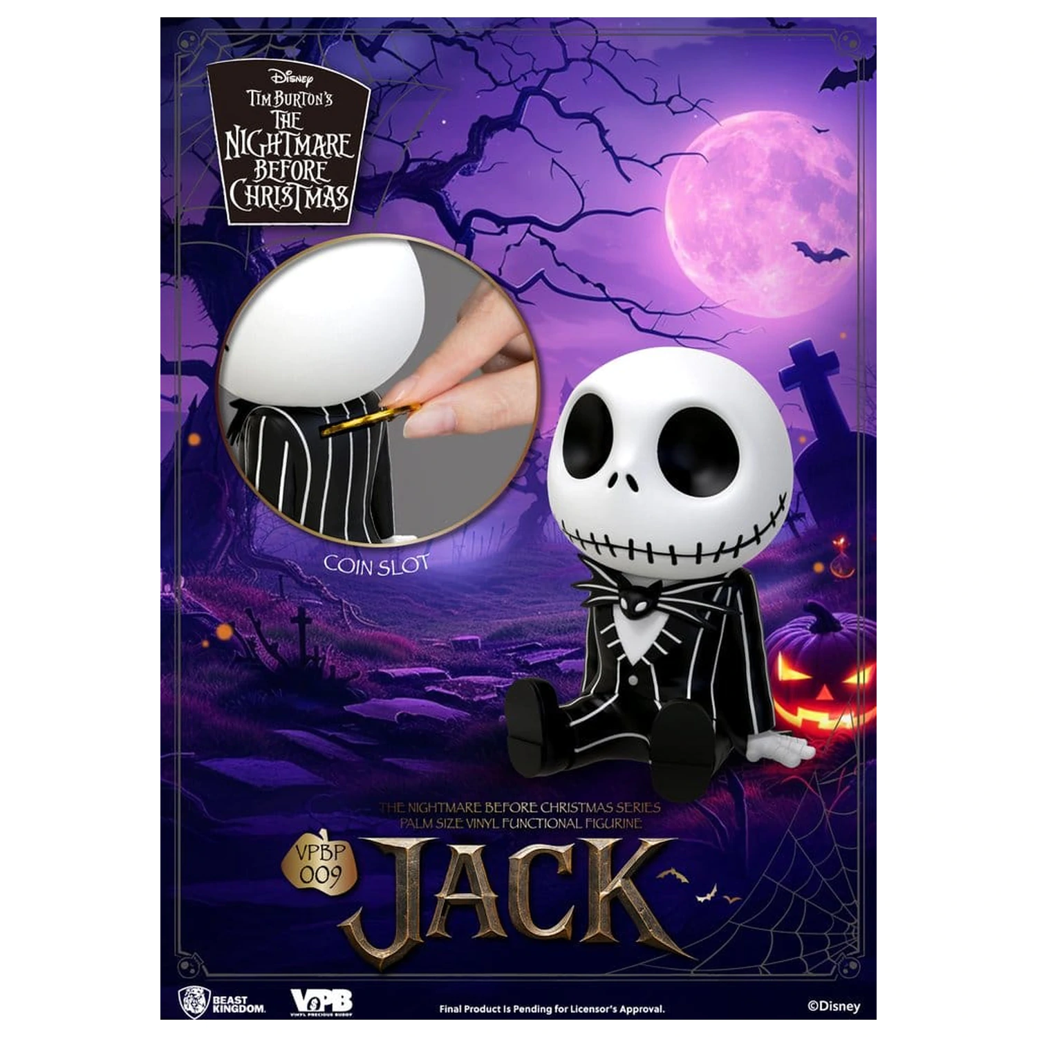 The Nightmare Before Christmas Palm Size Jack persely figura 12 cm termékfotó