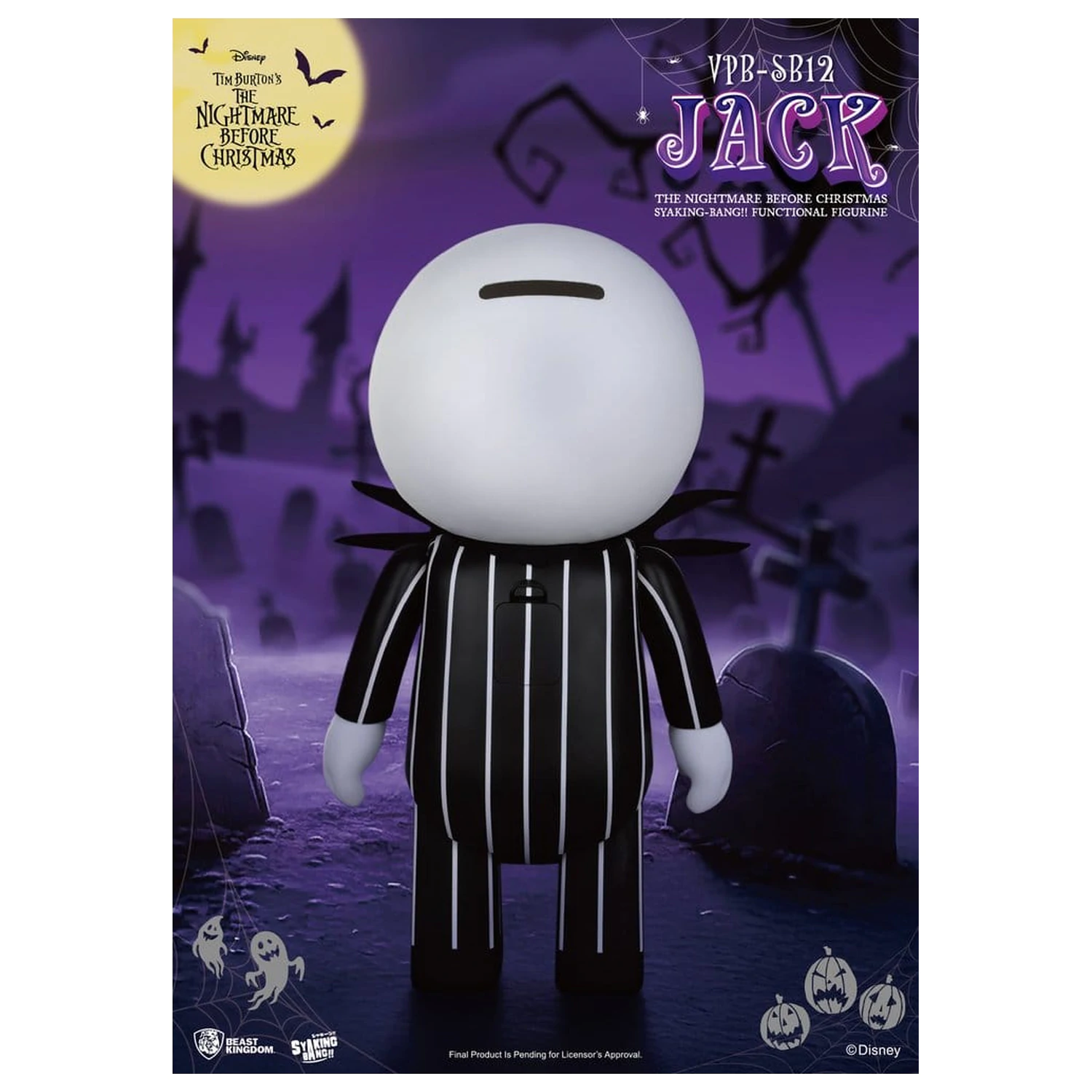 The Nightmare Before Christmas syaking-bang figura Jack persely 47 cm termékfotó
