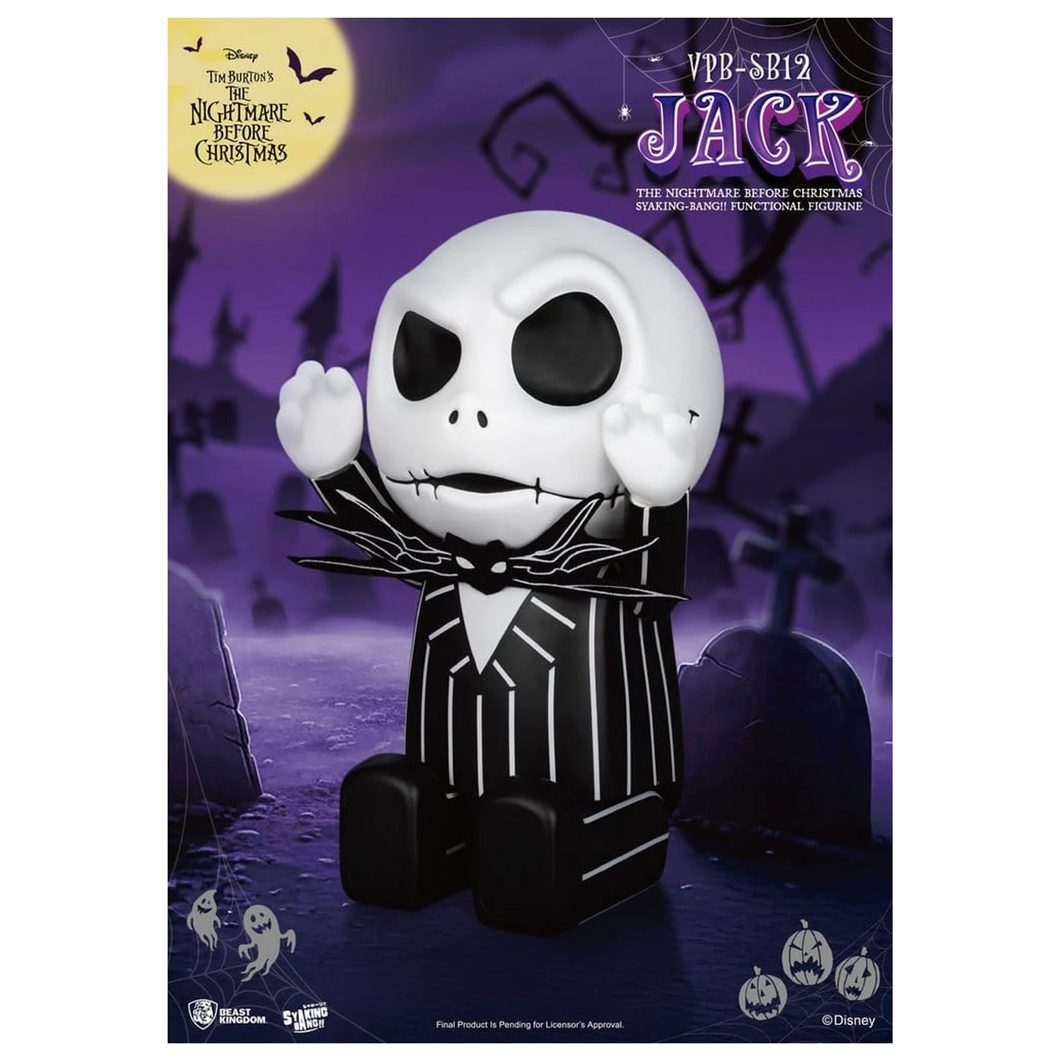 The Nightmare Before Christmas syaking-bang figura Jack persely 47 cm termékfotó