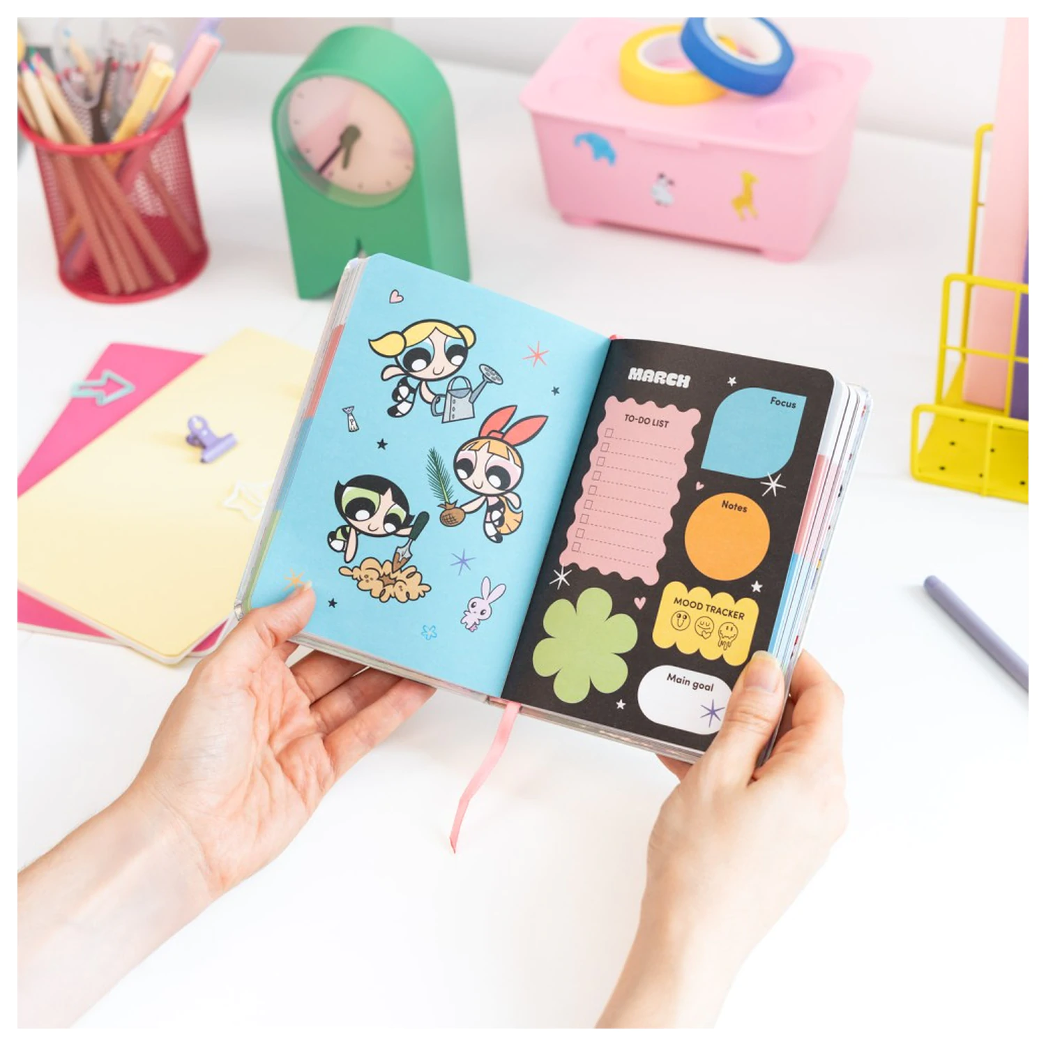 The Powerpuff Girls 2026/27 A6 Angol nyelvű határidőnapló  termékfotó