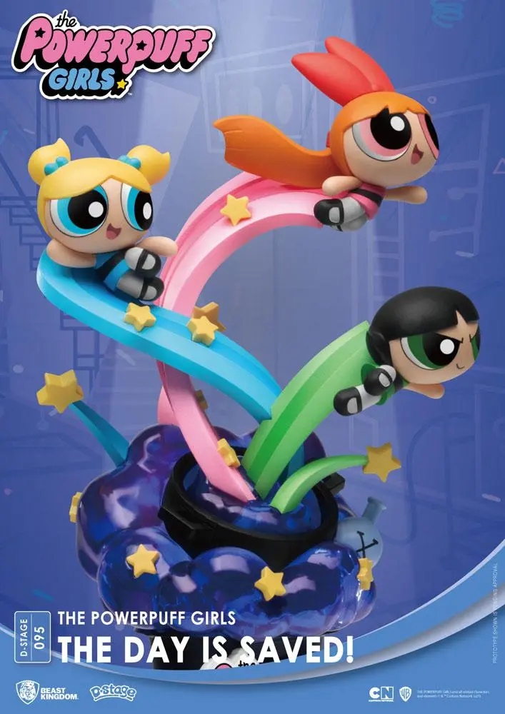 The Powerpuff Girls D-Stage The Day Is Saved Standard Version PVC Diorama szobor 15 cm termékfotó