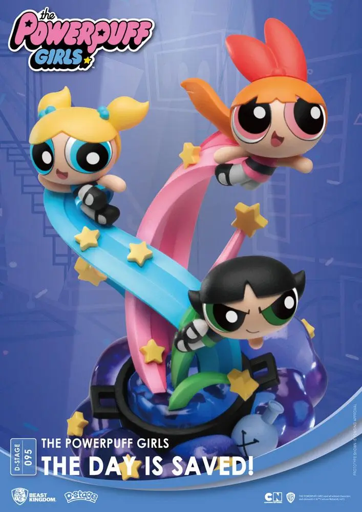 The Powerpuff Girls D-Stage The Day Is Saved Standard Version PVC Diorama szobor 15 cm termékfotó
