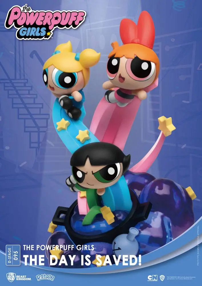 The Powerpuff Girls D-Stage The Day Is Saved Standard Version PVC Diorama szobor 15 cm termékfotó