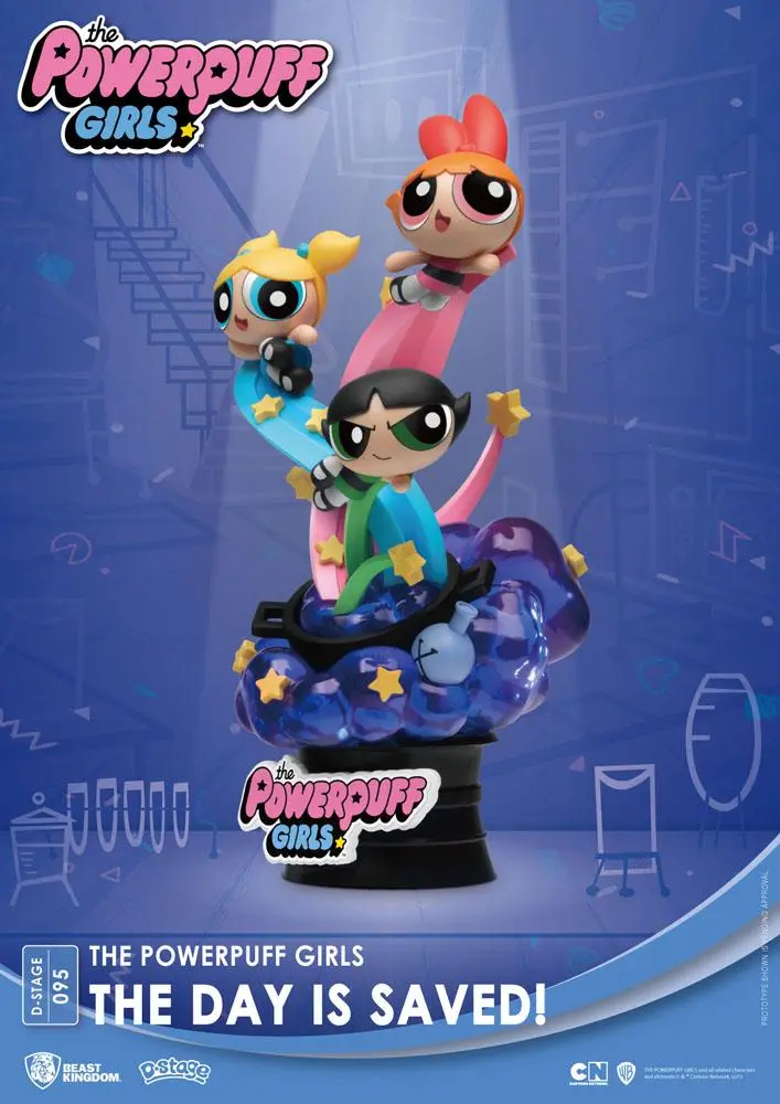 The Powerpuff Girls D-Stage The Day Is Saved Standard Version PVC Diorama szobor 15 cm termékfotó