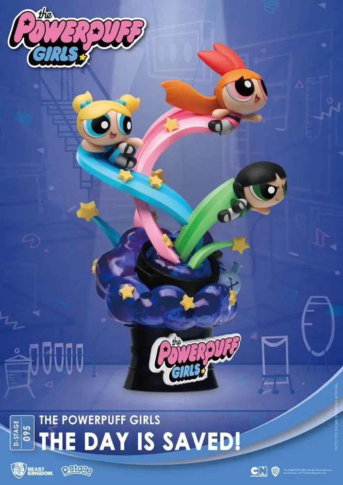 The Powerpuff Girls D-Stage The Day Is Saved Standard Version PVC Diorama szobor 15 cm termékfotó