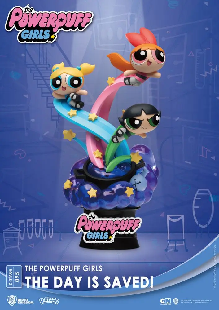 The Powerpuff Girls D-Stage The Day Is Saved Standard Version PVC Diorama szobor 15 cm termékfotó