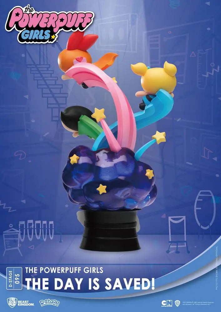 The Powerpuff Girls D-Stage The Day Is Saved Standard Version PVC Diorama szobor 15 cm termékfotó