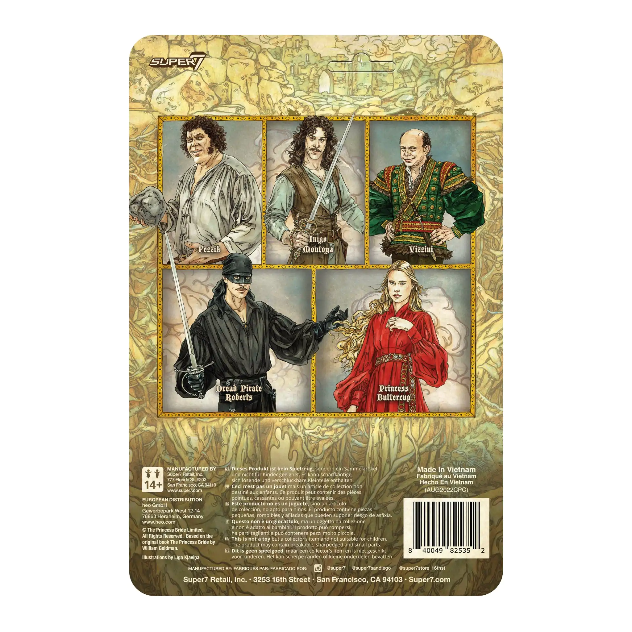 The Princess Bride ReAction Dread Pirate Roberts akciófigura 10 cm termékfotó