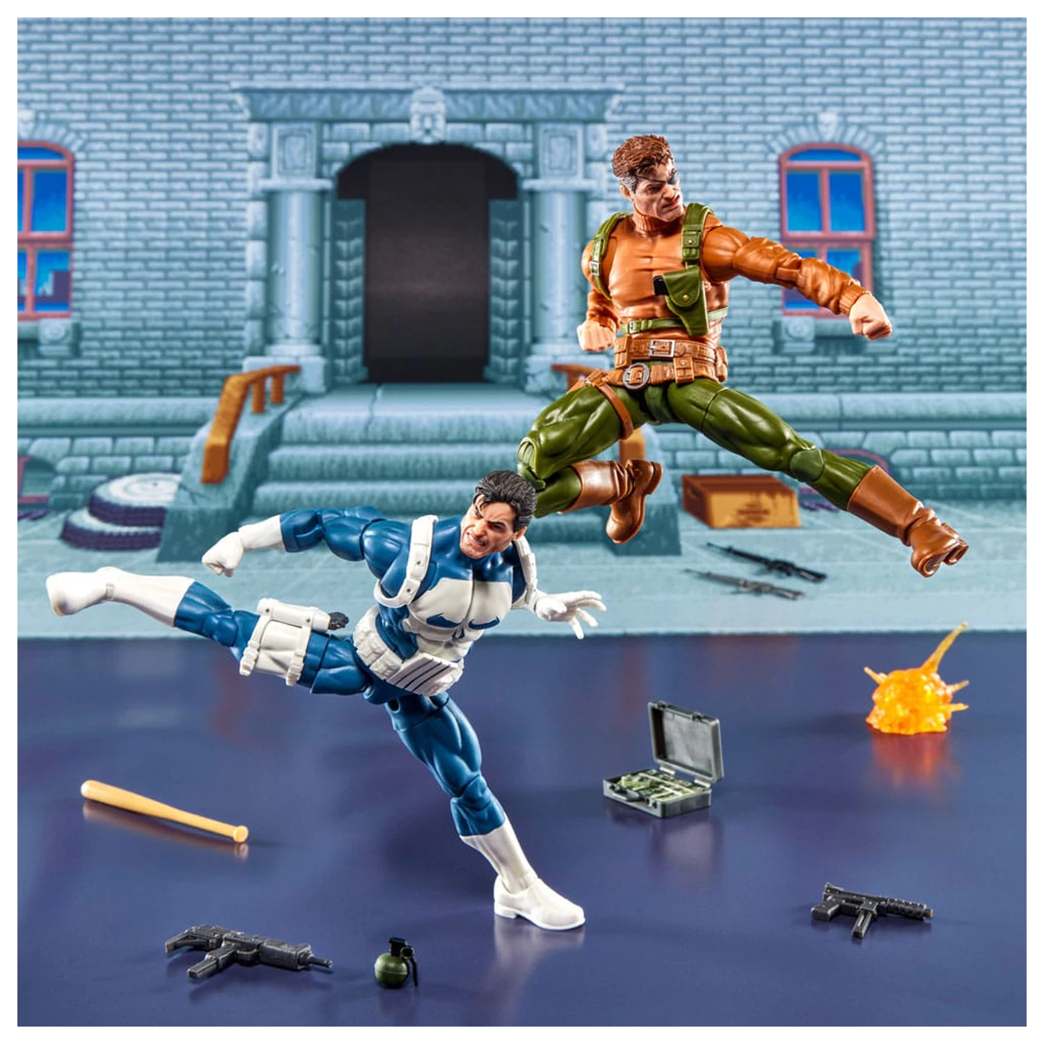 The Punisher Marvel Legends Gamerverse Punisher & Nick Fury 2 db-os akciófigura csomag 15 cm termékfotó
