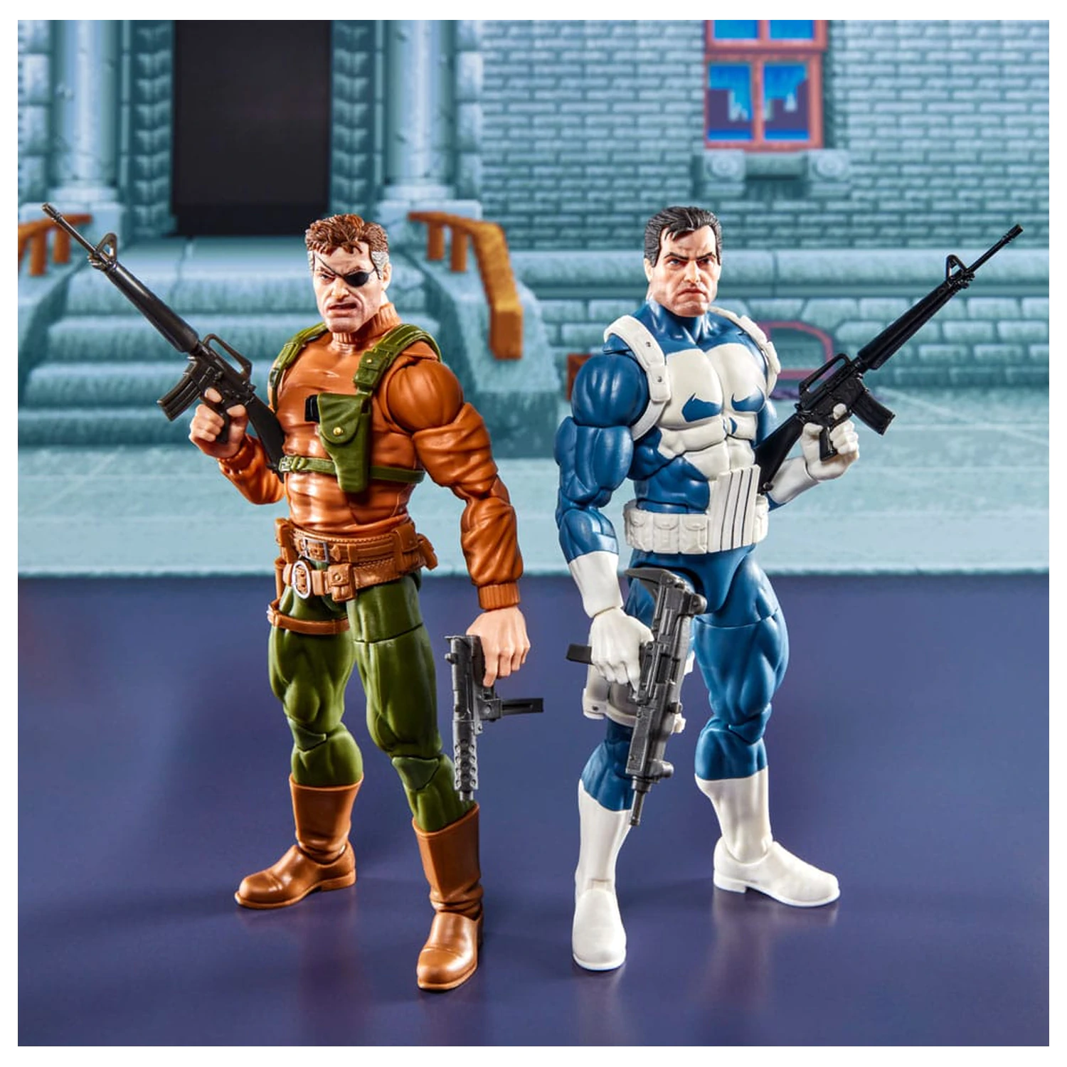 The Punisher Marvel Legends Gamerverse Punisher & Nick Fury 2 db-os akciófigura csomag 15 cm termékfotó