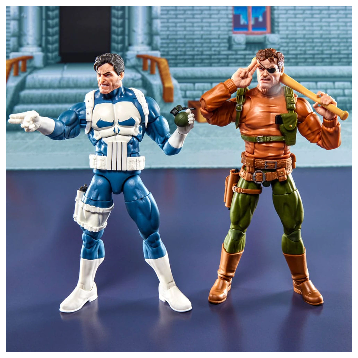 The Punisher Marvel Legends Gamerverse Punisher & Nick Fury 2 db-os akciófigura csomag 15 cm termékfotó