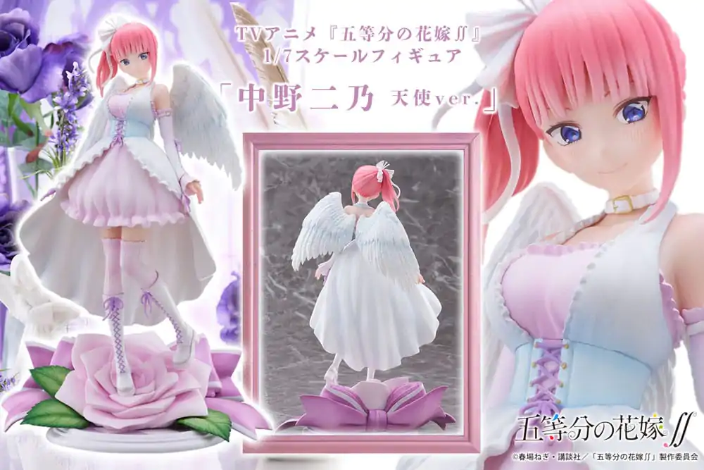 The Quintessential Quintuplets 1/7 Nakano Nino Angel Ver. PVC szobor figura 26 cm termékfotó