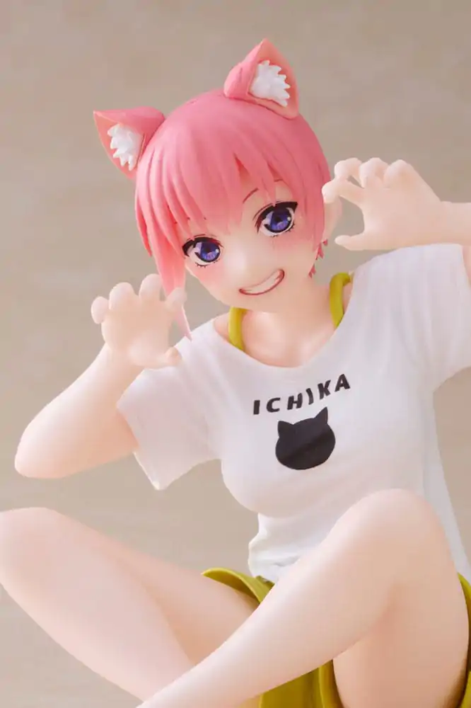 The Quintessential Quintuplets 2 Desktop Ichika Nakano Newley Written Cat Roomwear Ver. PVC szobor figura 13 cm termékfotó