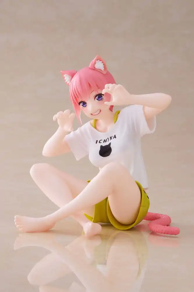 The Quintessential Quintuplets 2 Desktop Ichika Nakano Newley Written Cat Roomwear Ver. PVC szobor figura 13 cm termékfotó