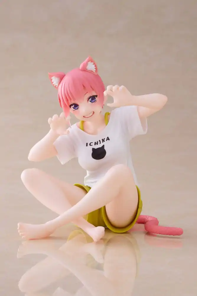 The Quintessential Quintuplets 2 Desktop Ichika Nakano Newley Written Cat Roomwear Ver. PVC szobor figura 13 cm termékfotó