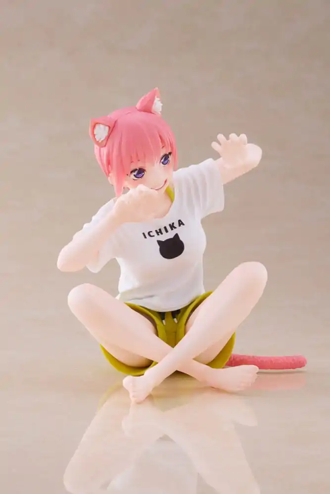 The Quintessential Quintuplets 2 Desktop Ichika Nakano Newley Written Cat Roomwear Ver. PVC szobor figura 13 cm termékfotó