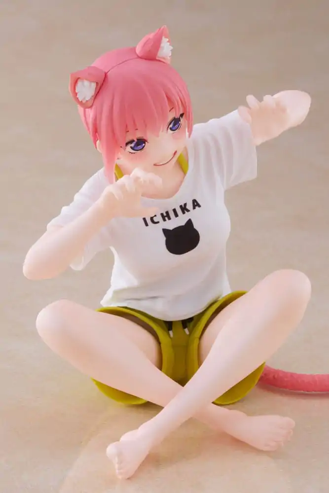 The Quintessential Quintuplets 2 Desktop Ichika Nakano Newley Written Cat Roomwear Ver. PVC szobor figura 13 cm termékfotó