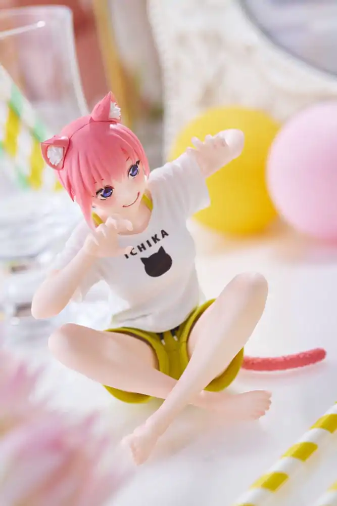 The Quintessential Quintuplets 2 Desktop Ichika Nakano Newley Written Cat Roomwear Ver. PVC szobor figura 13 cm termékfotó