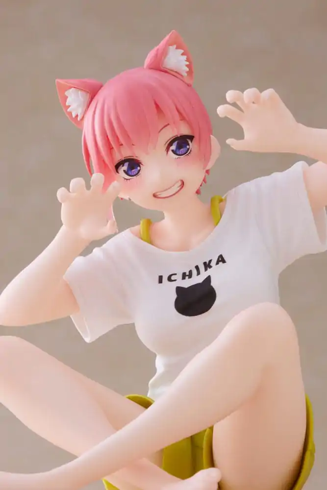 The Quintessential Quintuplets 2 Desktop Ichika Nakano Newley Written Cat Roomwear Ver. PVC szobor figura 13 cm termékfotó