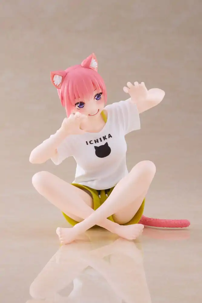 The Quintessential Quintuplets 2 Desktop Ichika Nakano Newley Written Cat Roomwear Ver. PVC szobor figura 13 cm termékfotó