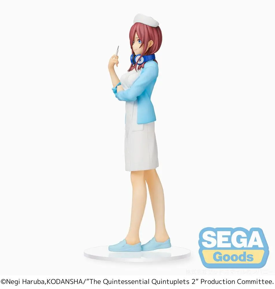 The Quintessential Quintuplets 2 SPM PVC Statue Miku Nakano Nurse Ver. 21 cm termékfotó