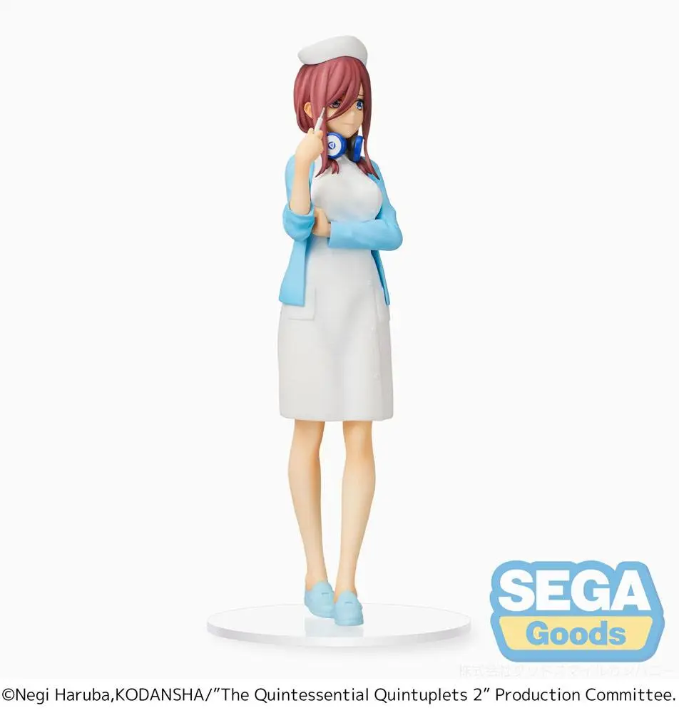 The Quintessential Quintuplets 2 SPM PVC Statue Miku Nakano Nurse Ver. 21 cm termékfotó