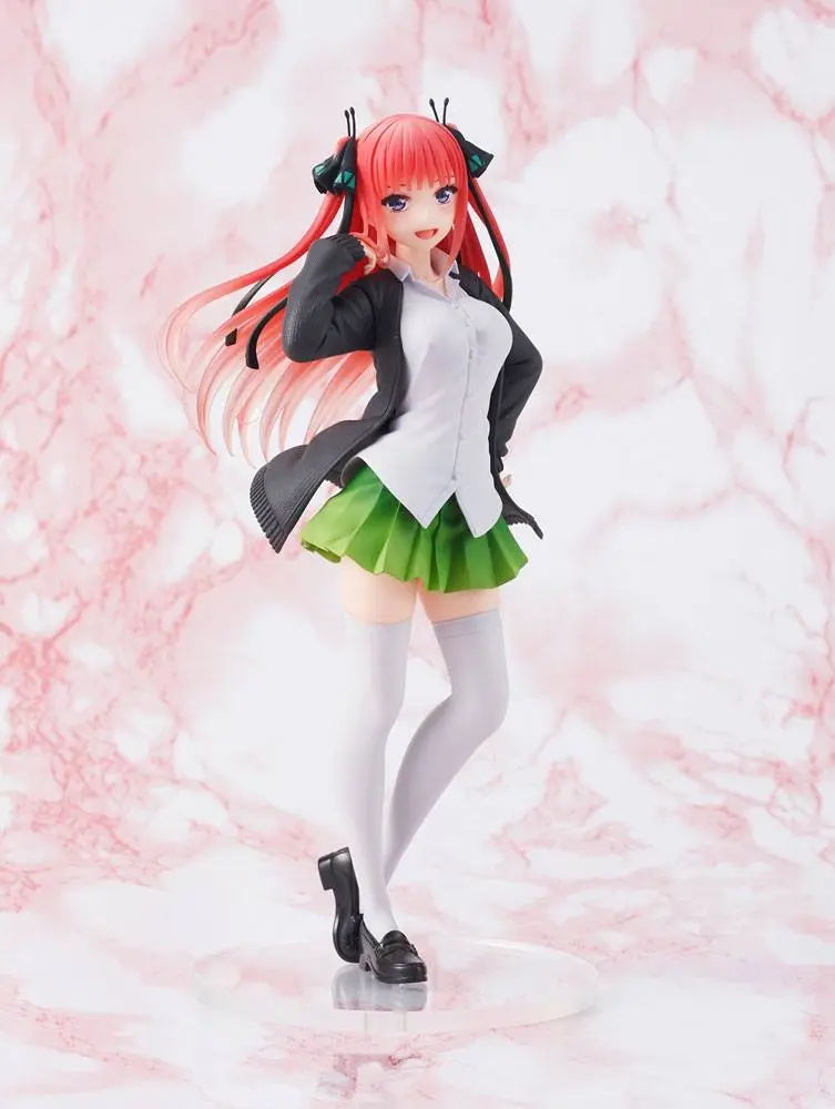 The Quintessential Quintuplets Coreful Nakano Nino Uniform Ver. PVC szobor figura 20 cm termékfotó