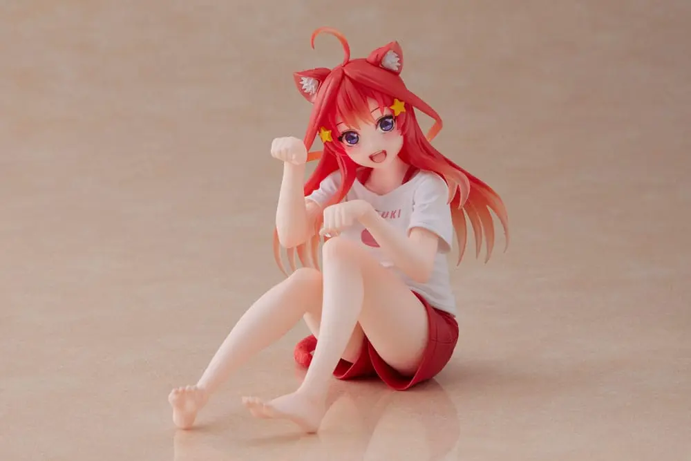The Quintessential Quintuplets Desktop Itsuki Nakano Newley Written Cat Roomwear Ver. PVC szobor figura termékfotó