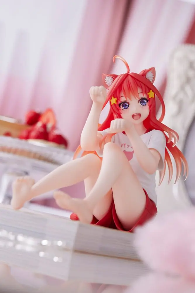 The Quintessential Quintuplets Desktop Itsuki Nakano Newley Written Cat Roomwear Ver. PVC szobor figura termékfotó