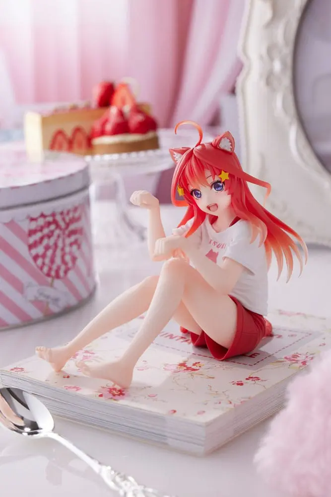 The Quintessential Quintuplets Desktop Itsuki Nakano Newley Written Cat Roomwear Ver. PVC szobor figura termékfotó