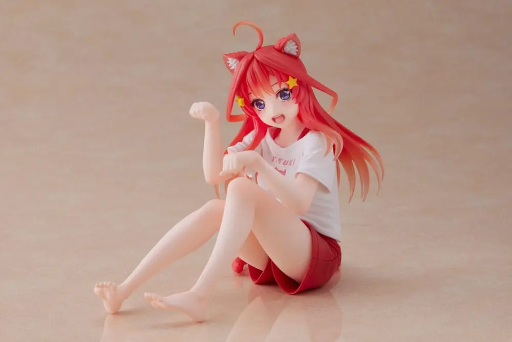 The Quintessential Quintuplets Desktop Itsuki Nakano Newley Written Cat Roomwear Ver. PVC szobor figura termékfotó