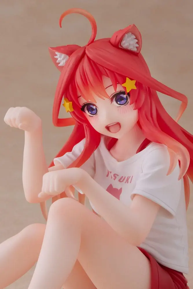 The Quintessential Quintuplets Desktop Itsuki Nakano Newley Written Cat Roomwear Ver. PVC szobor figura termékfotó