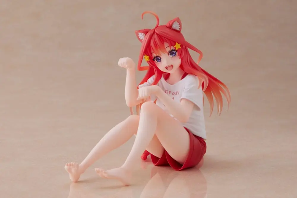 The Quintessential Quintuplets Desktop Itsuki Nakano Newley Written Cat Roomwear Ver. PVC szobor figura termékfotó
