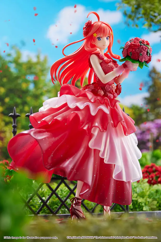 The Quintessential Quintuplets: The Movie 1/7 Itsuki Nakano Floral Dress Ver. PVC szobor figura 23 cm termékfotó