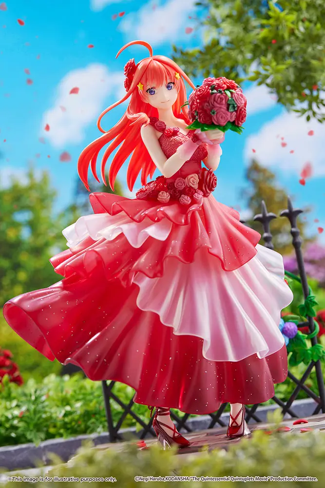 The Quintessential Quintuplets: The Movie 1/7 Itsuki Nakano Floral Dress Ver. PVC szobor figura 23 cm termékfotó