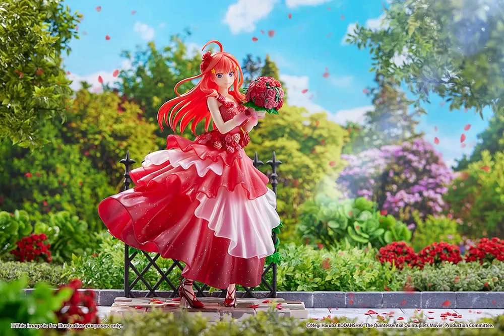 The Quintessential Quintuplets: The Movie 1/7 Itsuki Nakano Floral Dress Ver. PVC szobor figura 23 cm termékfotó