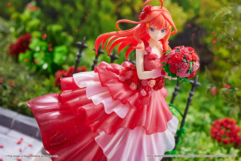 The Quintessential Quintuplets: The Movie 1/7 Itsuki Nakano Floral Dress Ver. PVC szobor figura 23 cm termékfotó