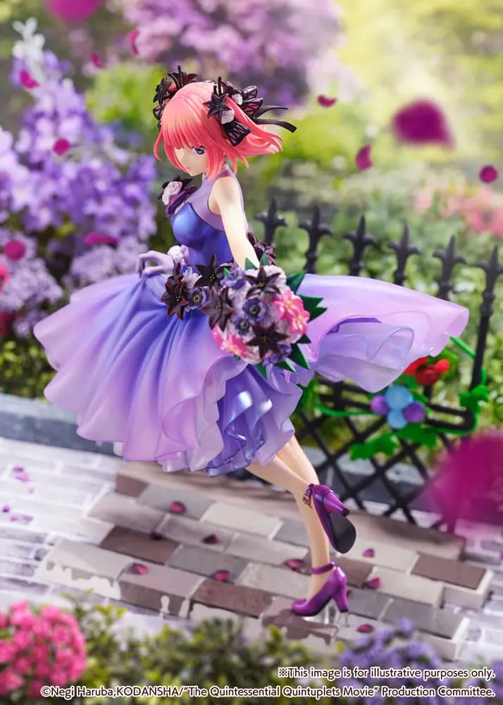 The Quintessential Quintuplets: The Movie 1/7 Nino Nakano Floral Dress Ver. PVC szobor figura 25 cm termékfotó