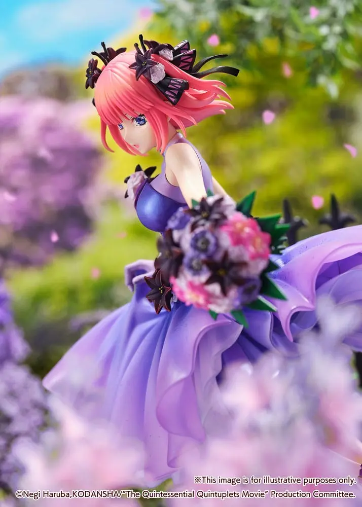 The Quintessential Quintuplets: The Movie 1/7 Nino Nakano Floral Dress Ver. PVC szobor figura 25 cm termékfotó