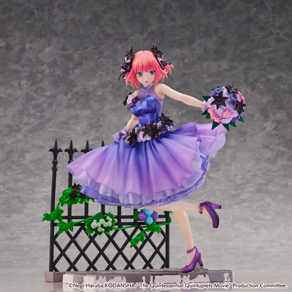 The Quintessential Quintuplets: The Movie 1/7 Nino Nakano Floral Dress Ver. PVC szobor figura 25 cm termékfotó